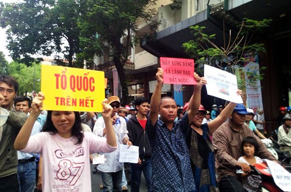 Biểu tình tại Sài gòn 11.5.2014